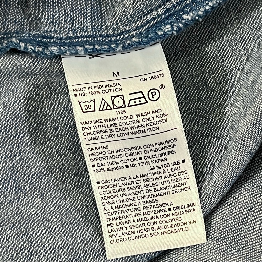 NWOT Old Navy Sleeveless Denim Ruffle Dress Medium - Picture 6 of 6